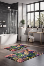 Mijölnir Juego de alfombrillas de baño CT-5330, 2 piezas, Multicolor